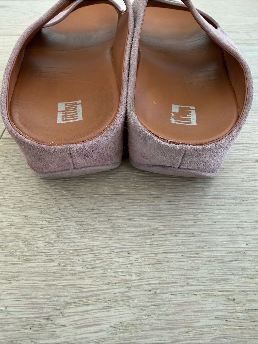 Fitflop SHUV Two-Bar Leather Slides Size 8 - Picture 7 of 10